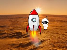 Rocket going to Mars