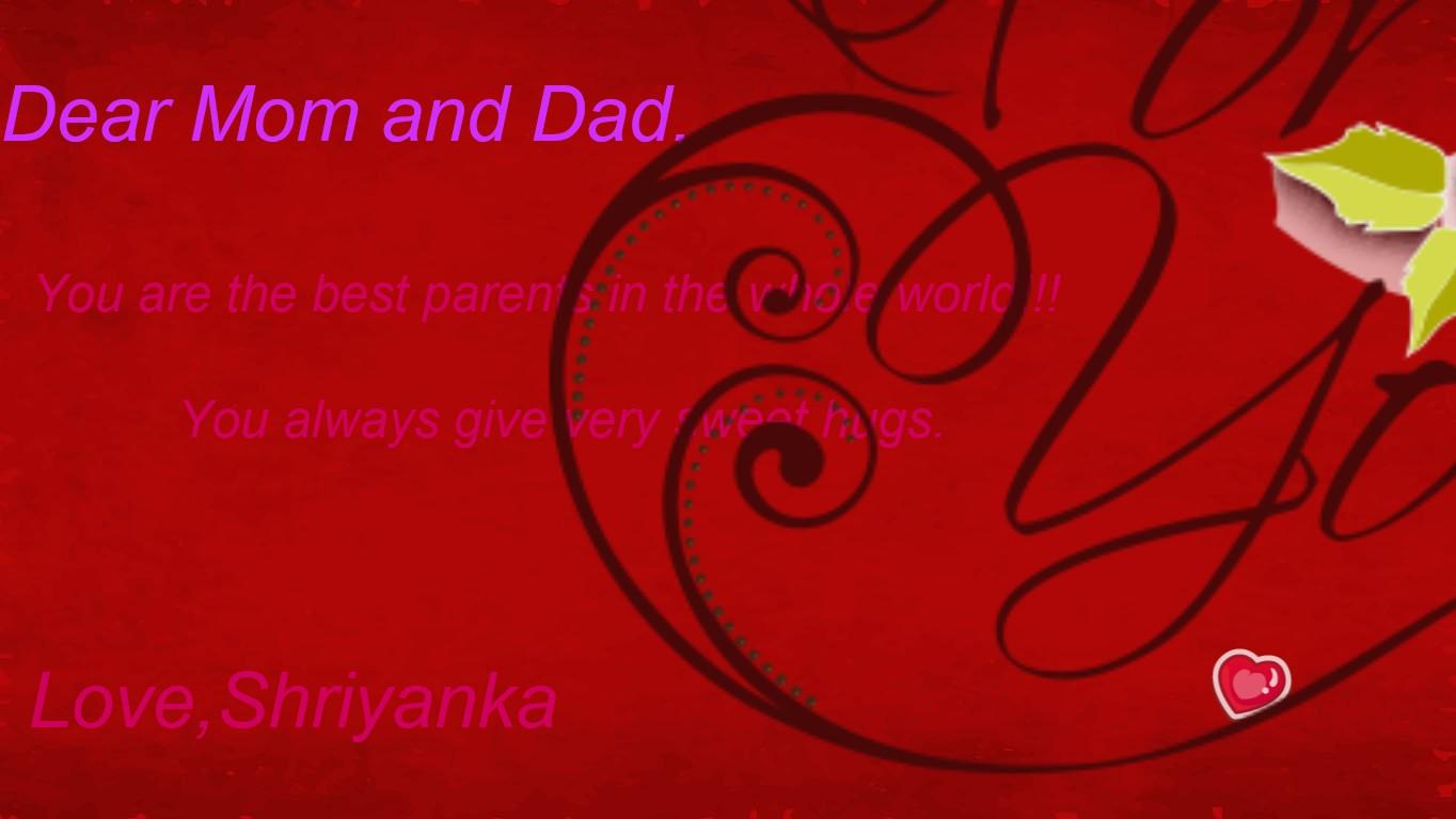 Parent&#039;s Valentine&#039;s card