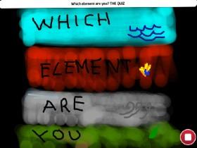 Which ekement are you? 1