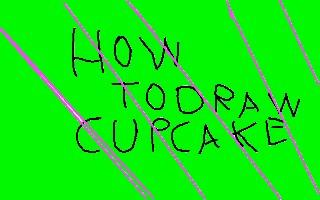 How to draw a cupcake