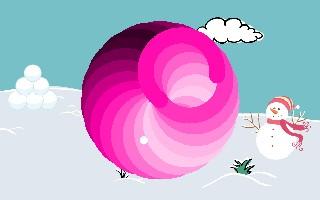Snow spirals - candy swirls