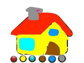 coloring house