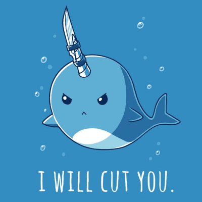 i will cut u