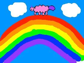 pink fluffy unicorns dancin on rainbows