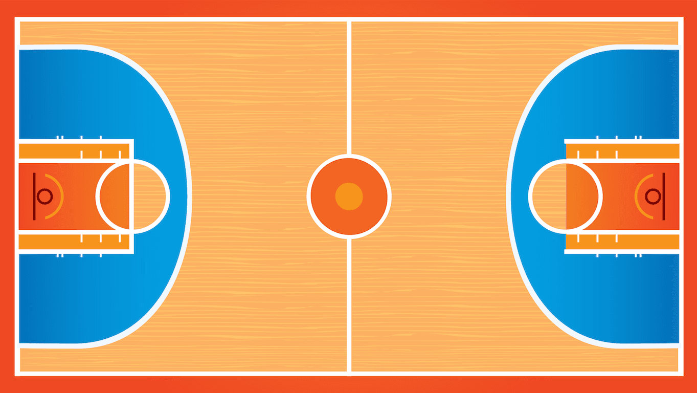Colorful hurricane at Basketball Court