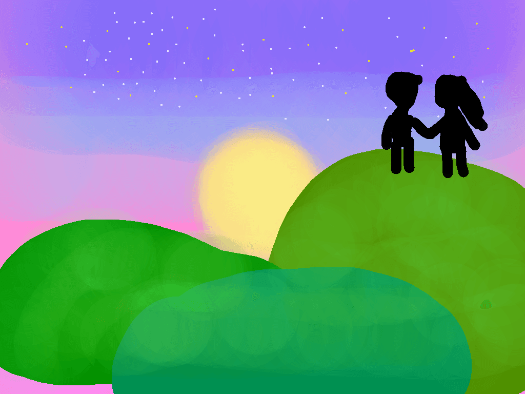 Sunset Drawing (You can copy it!)