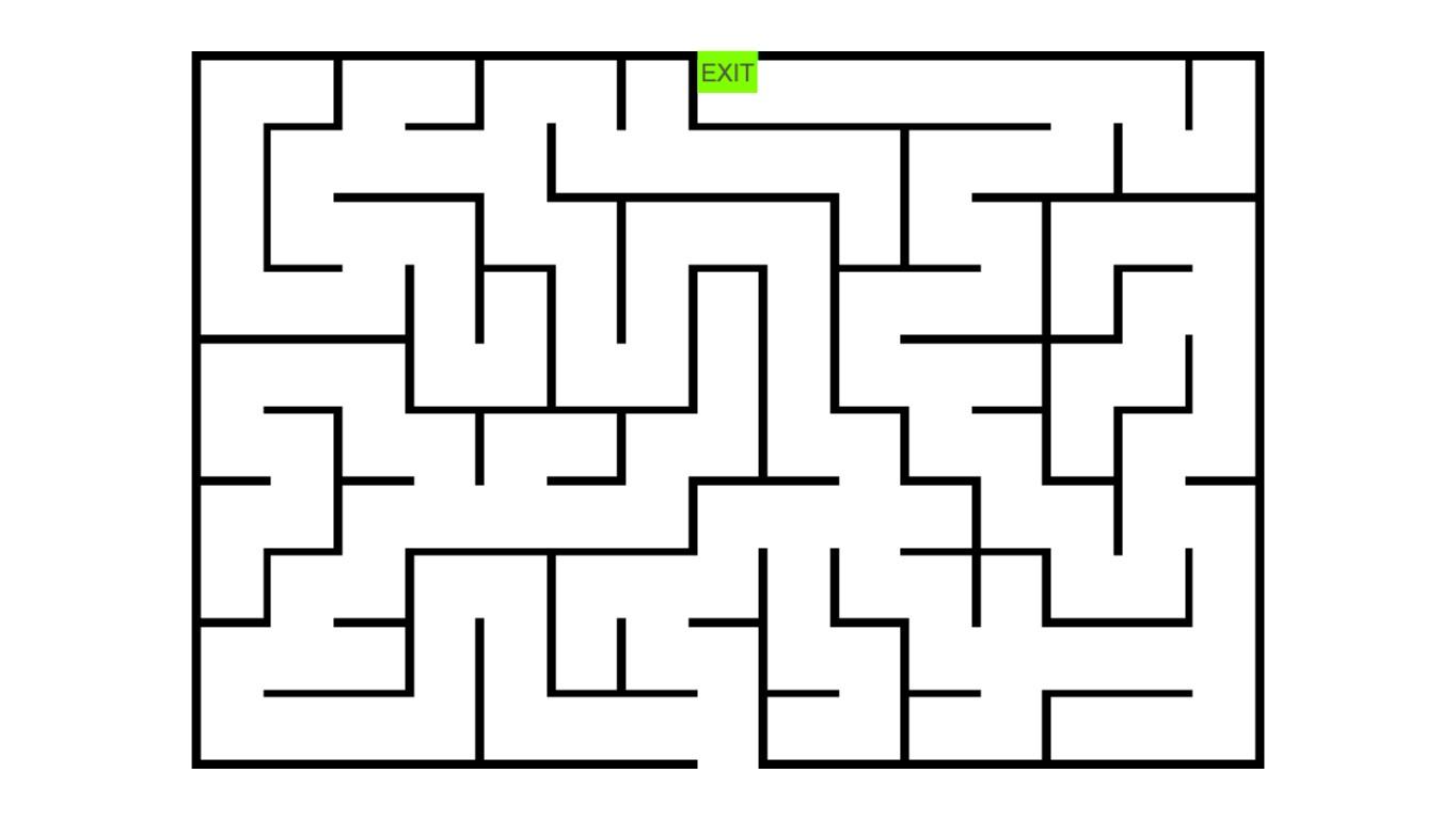 click arrows to finshish the maze