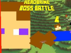 minecraft herobrine boss battle realy hard