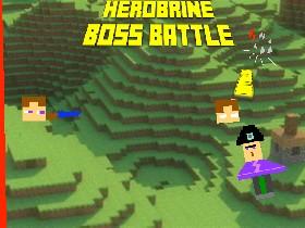 minecraft herobrine boss battle realy hard 1