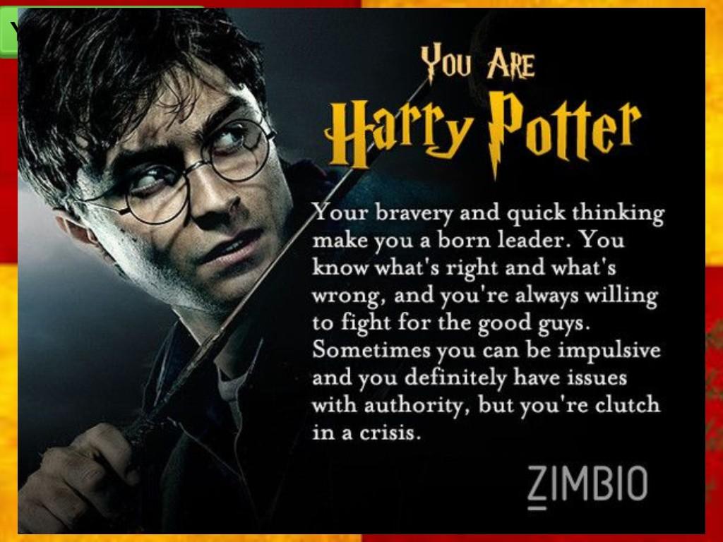What Harry Potter character you are!