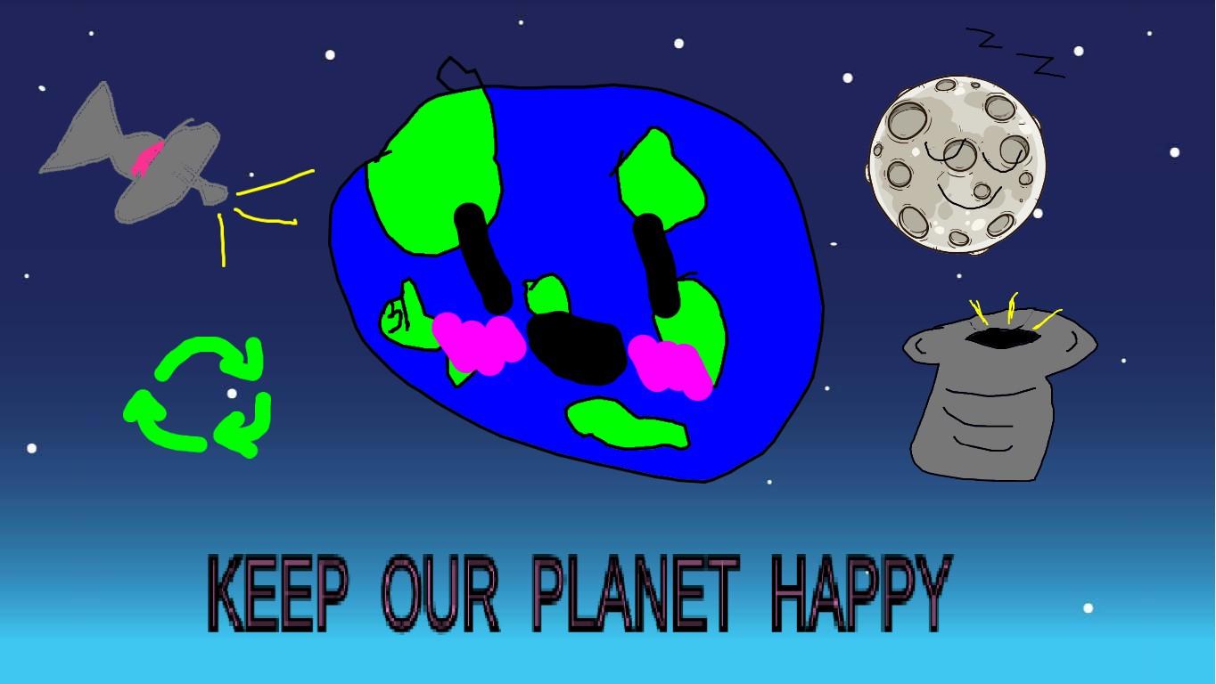 help our planet: toss and recycle