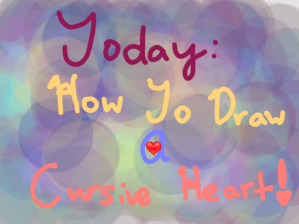 How To Draw: Cursive Heart