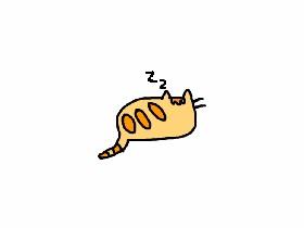 Sleeping cat GIF