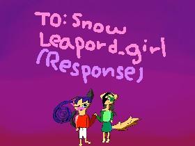 Snow Leapard Girl!