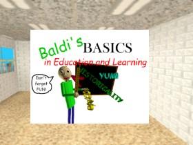 Baldi basics menu and baldi