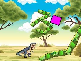 Dino kicking rectangle