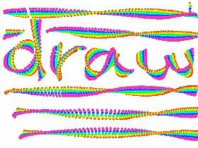 draw 3- rainbow drawings!
