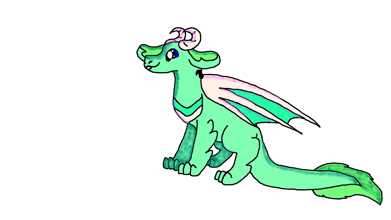 Simple dragon SpeedPaint~~