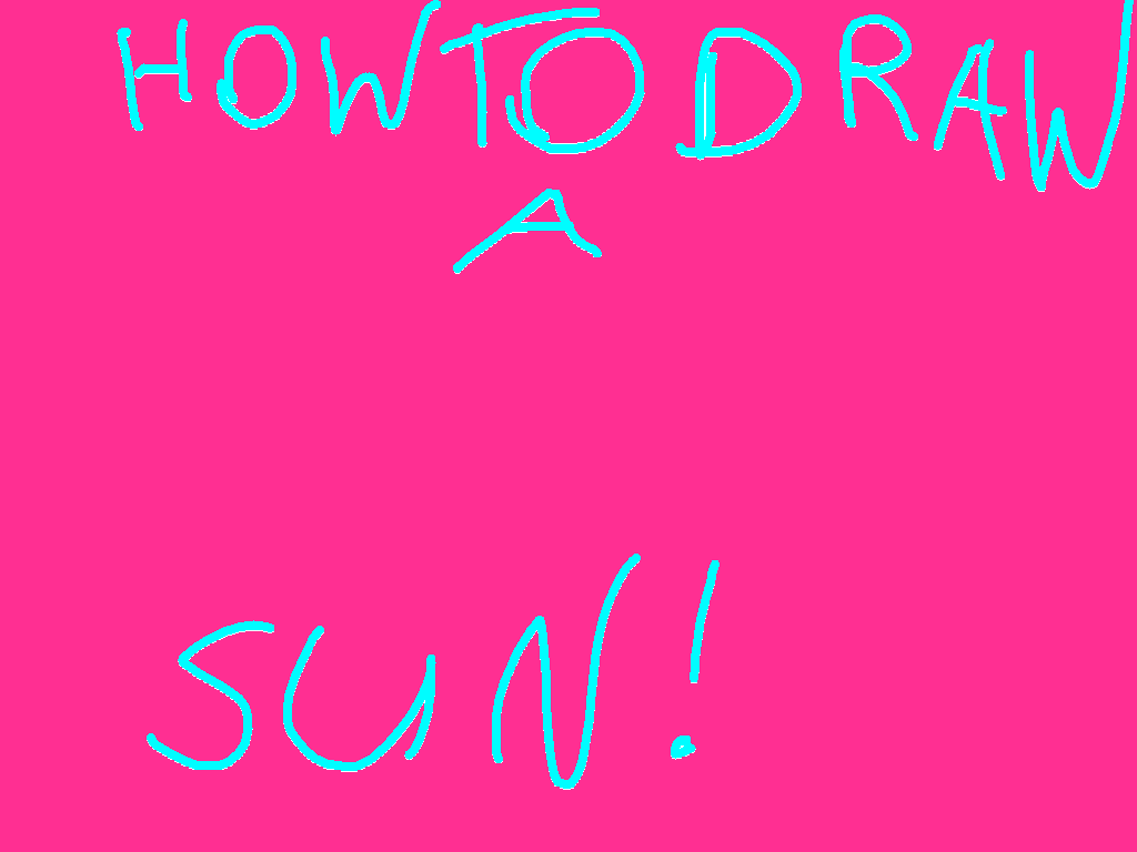 How to draw a cool cute sun