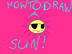 How to draw a cool cute sun