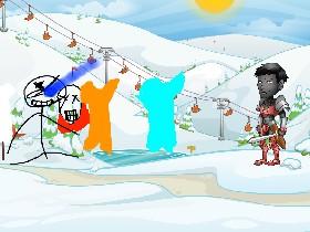 sans and papuyrus in snowdin