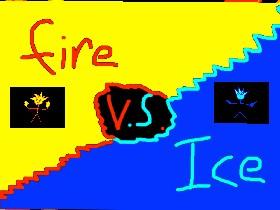 1-2 player ice vs fire NEW 1 2 1