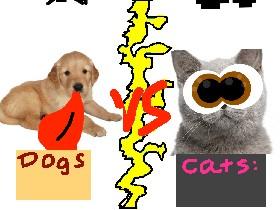 Dogs vs Cats!!🐈🐕 1