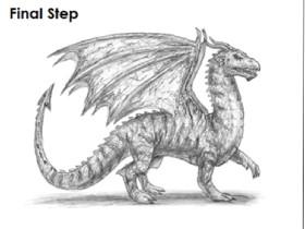 how to draw a dragon 1