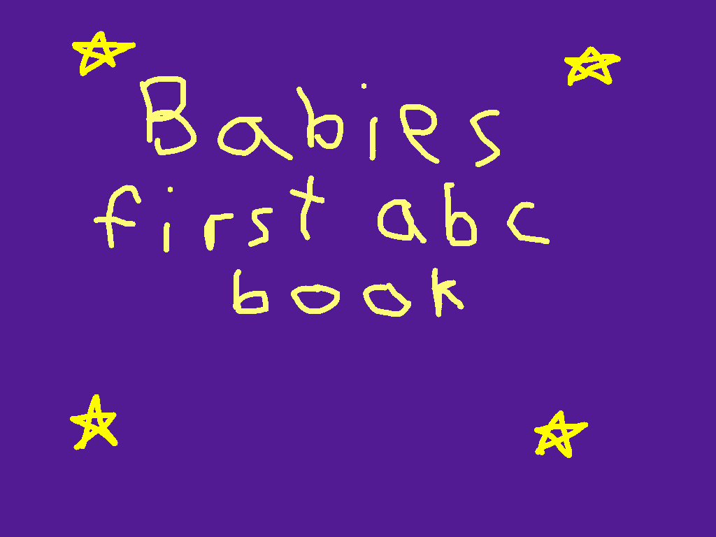 baby’s first abc book!