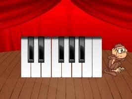 the annoyed monkey piano