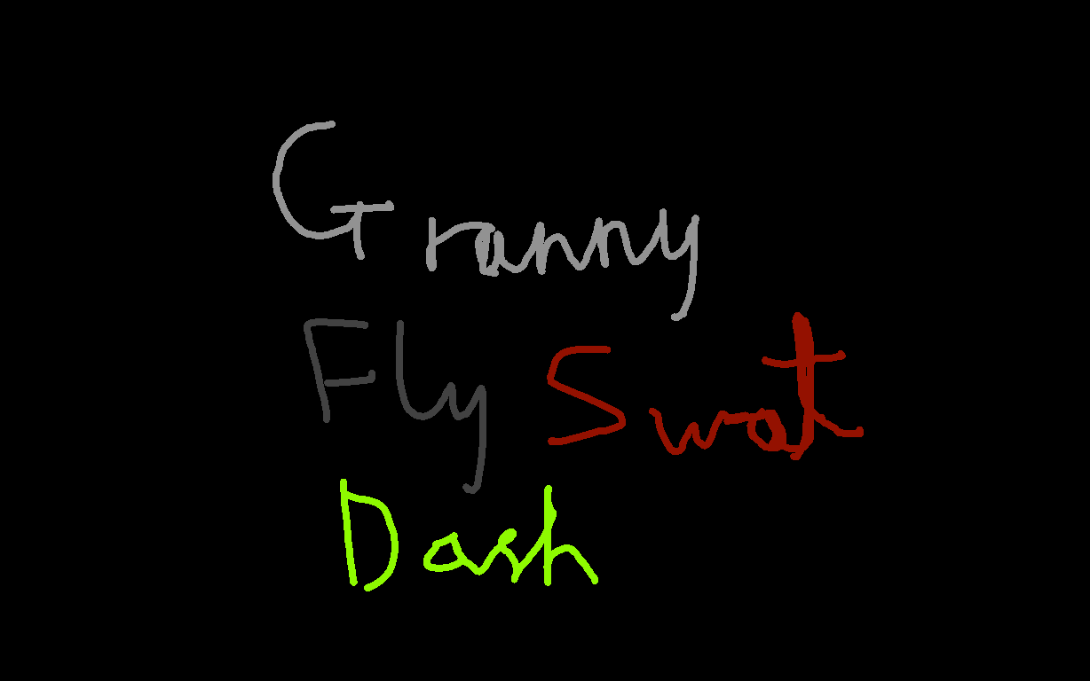 swat the flys with granny