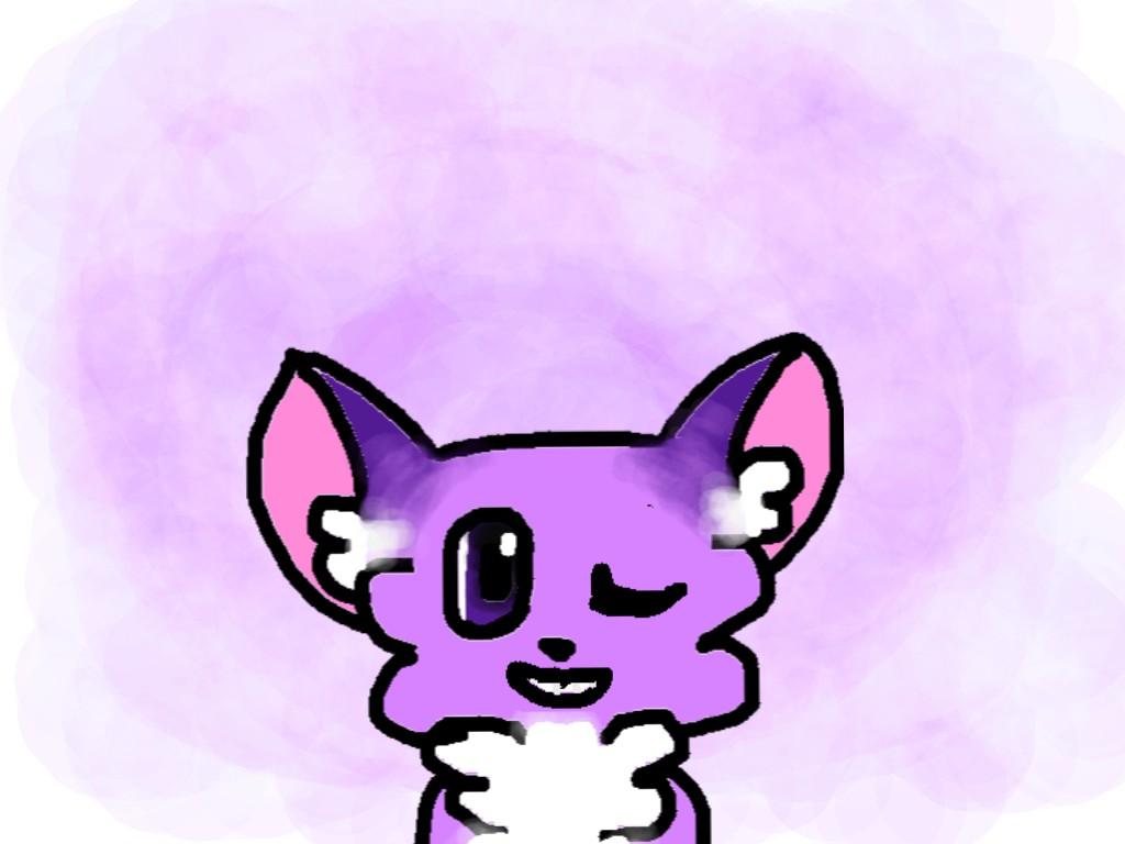Cute purple puppy!