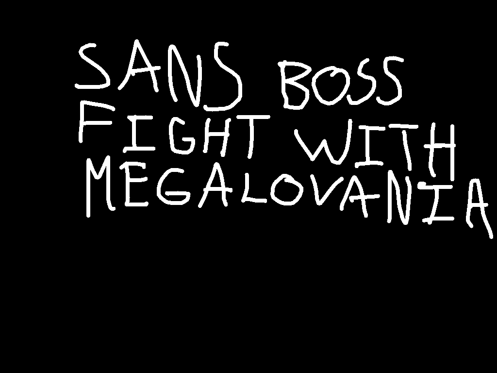 Sans boss fight with megalovania Pre-Alpha