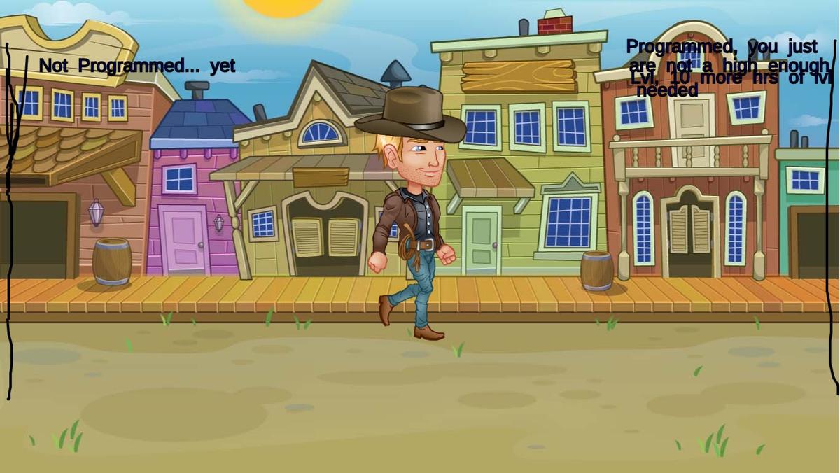 Cowboy Game Developer Takes Walk (rare video)