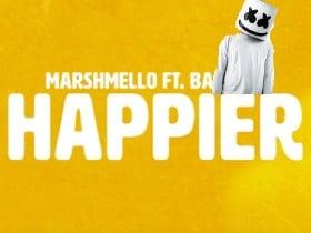 marshmello singing happier