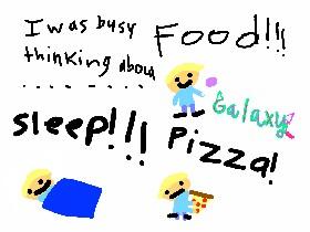 Tik tok food sleep and pizza