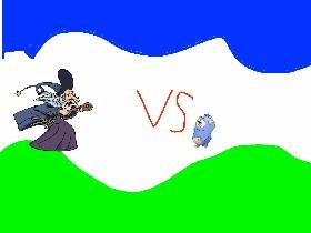 the blue monster vs the troll
