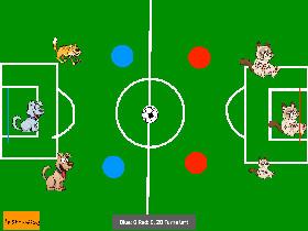 cats/red v dogs/blue 2-Player Soccer 1