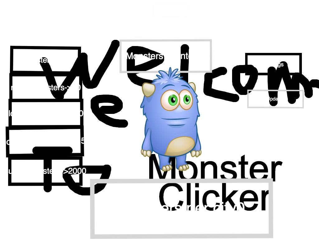 Monster clicker w/ gliches