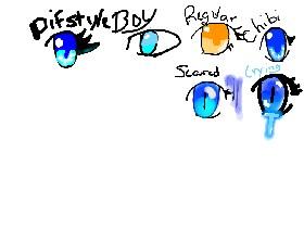 How i draw eyes! (every style)