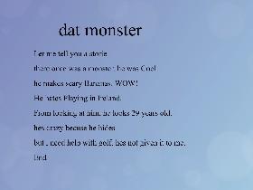 Monster mad libs
