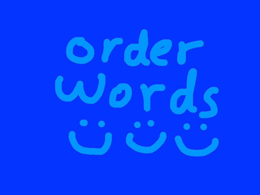 order words
