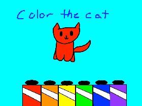 color the cat