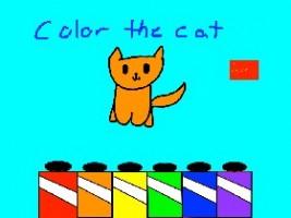 color the cat with a twist