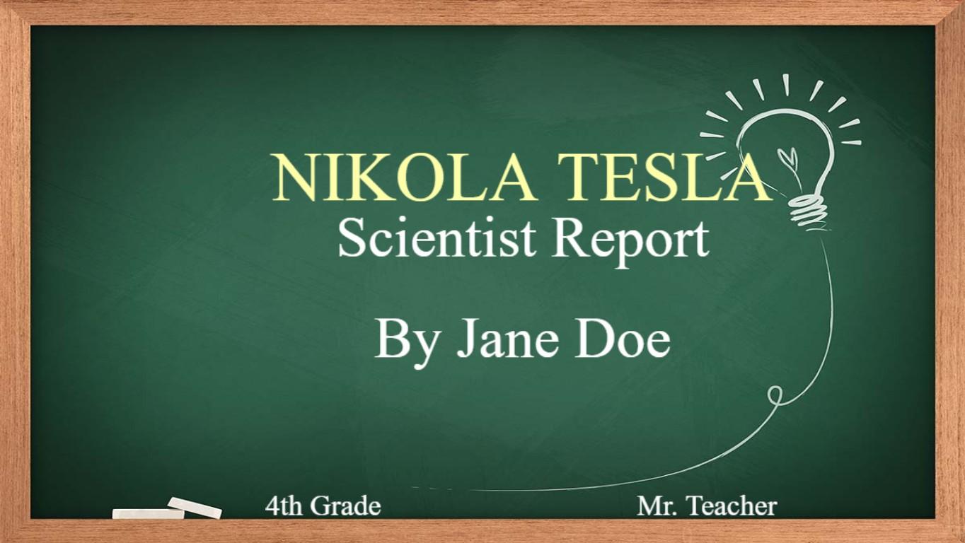 Scientist Report - TEMPLATE
