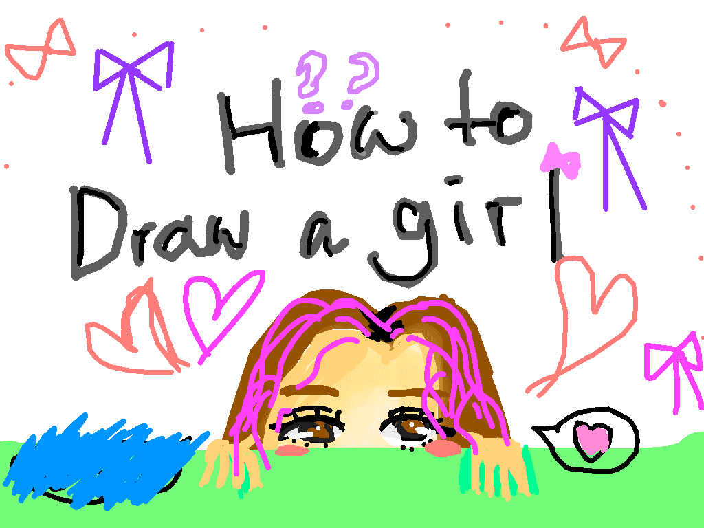 How to draw girl!!