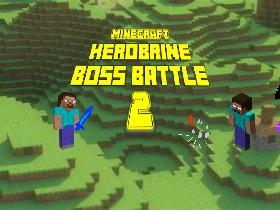 Minecraft Herobrine Boss Battle