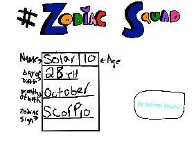 #Zodiac Squad My Sign Up Sheet