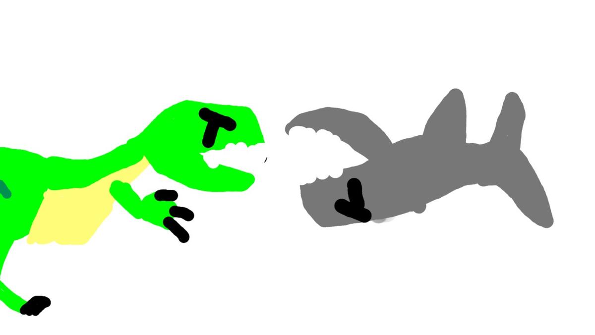 shark vrs t rex