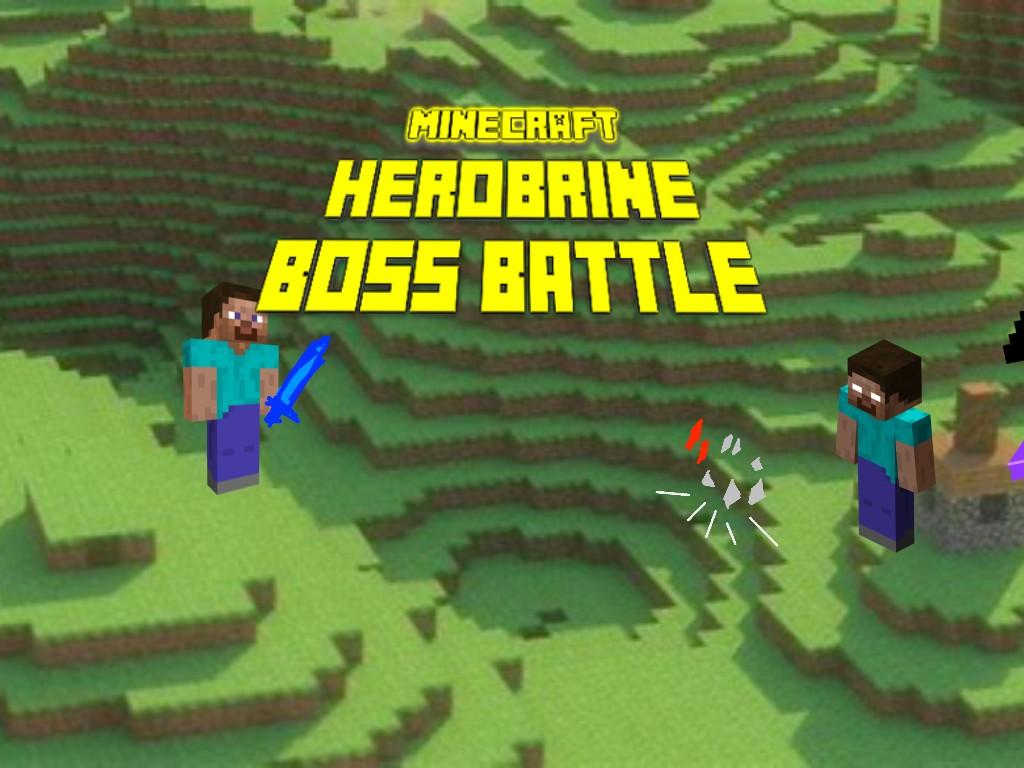 Minecraft: Herobrine VS Steve BOSS BATTLE